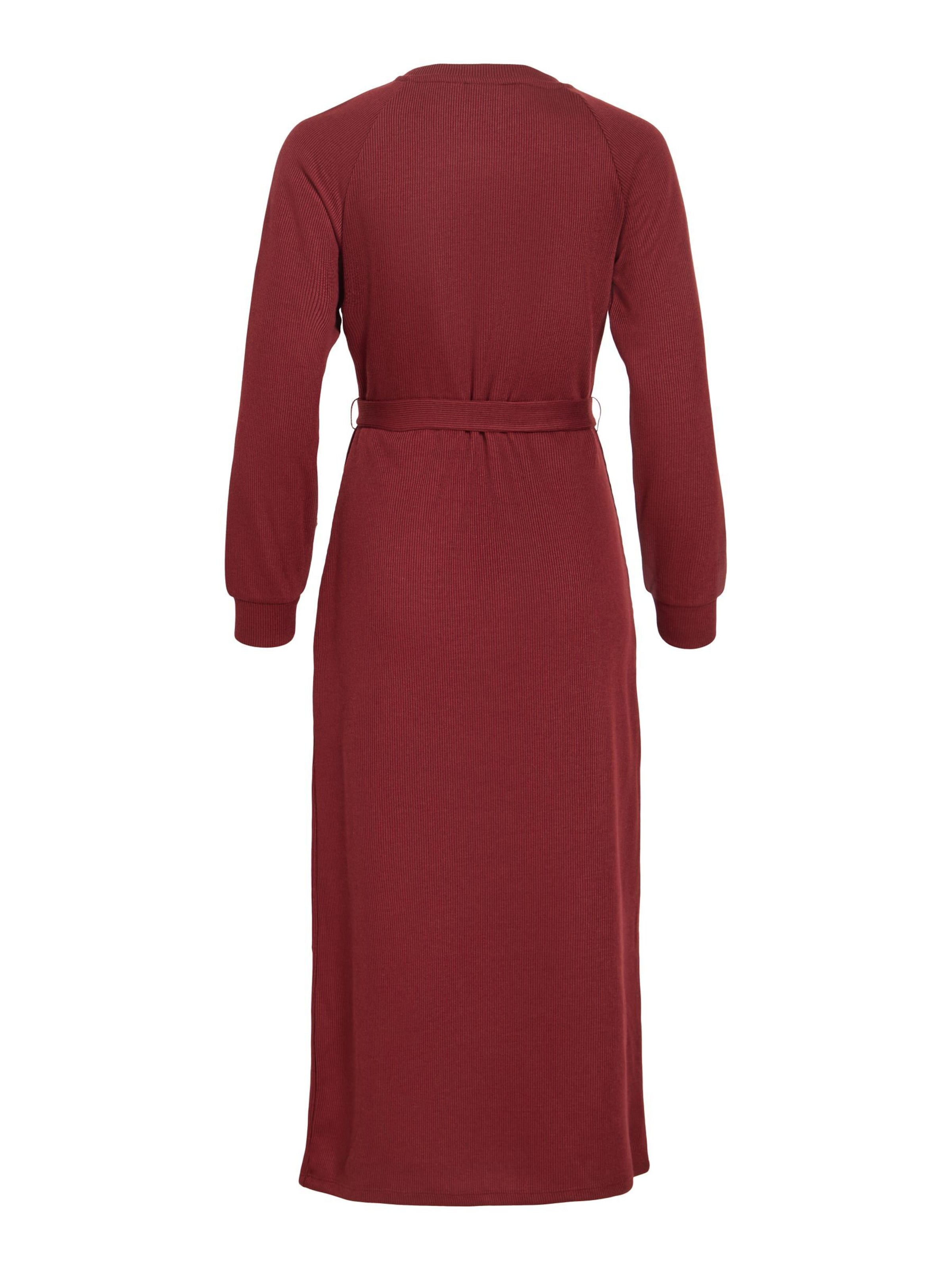 VILA Knit dress 'VIEMMY' in Red