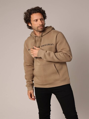 Sweat-shirt 'Ben' Deeluxe en marron : devant