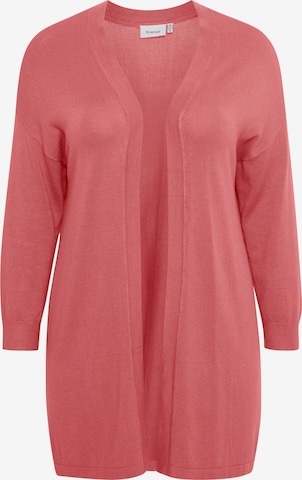 Fransa Curve Knit cardigan 'BLUME' in Pink: front