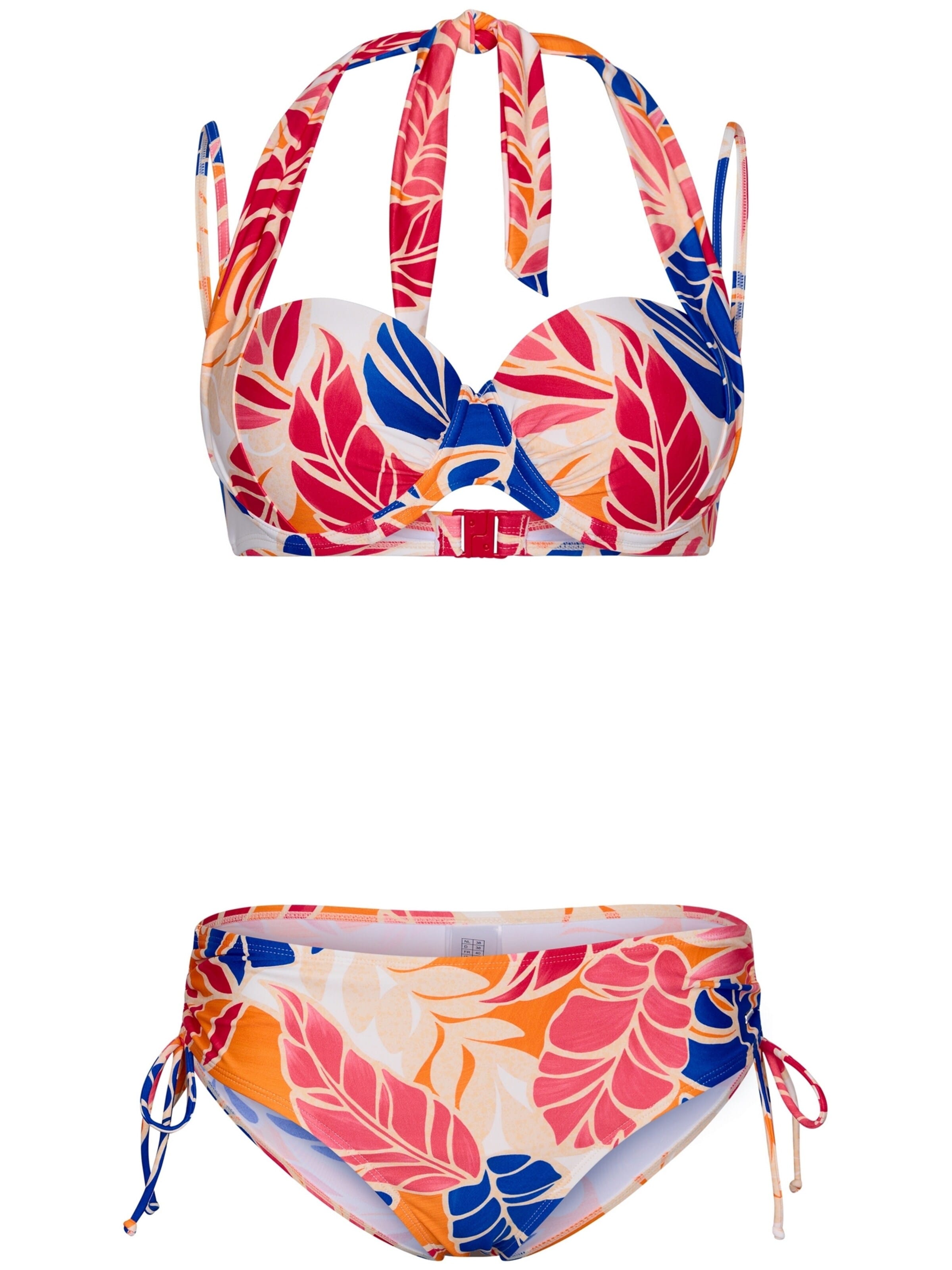 Pastunette Bandeau Bikini 'Bikini' in Rood: voorkant