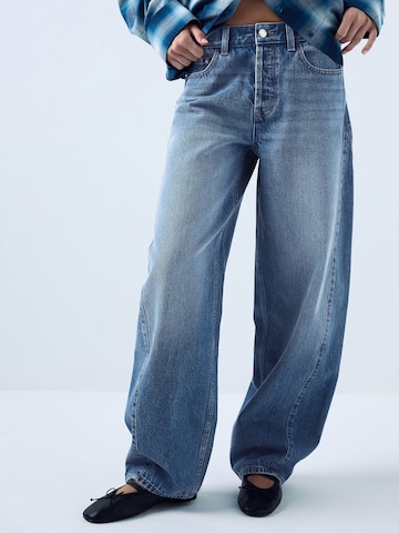 Next Barrel Jeans in Blue: front