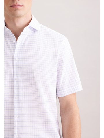 SEIDENSTICKER Regular Fit Hemd ' Schwarze Rose ' in Weiß