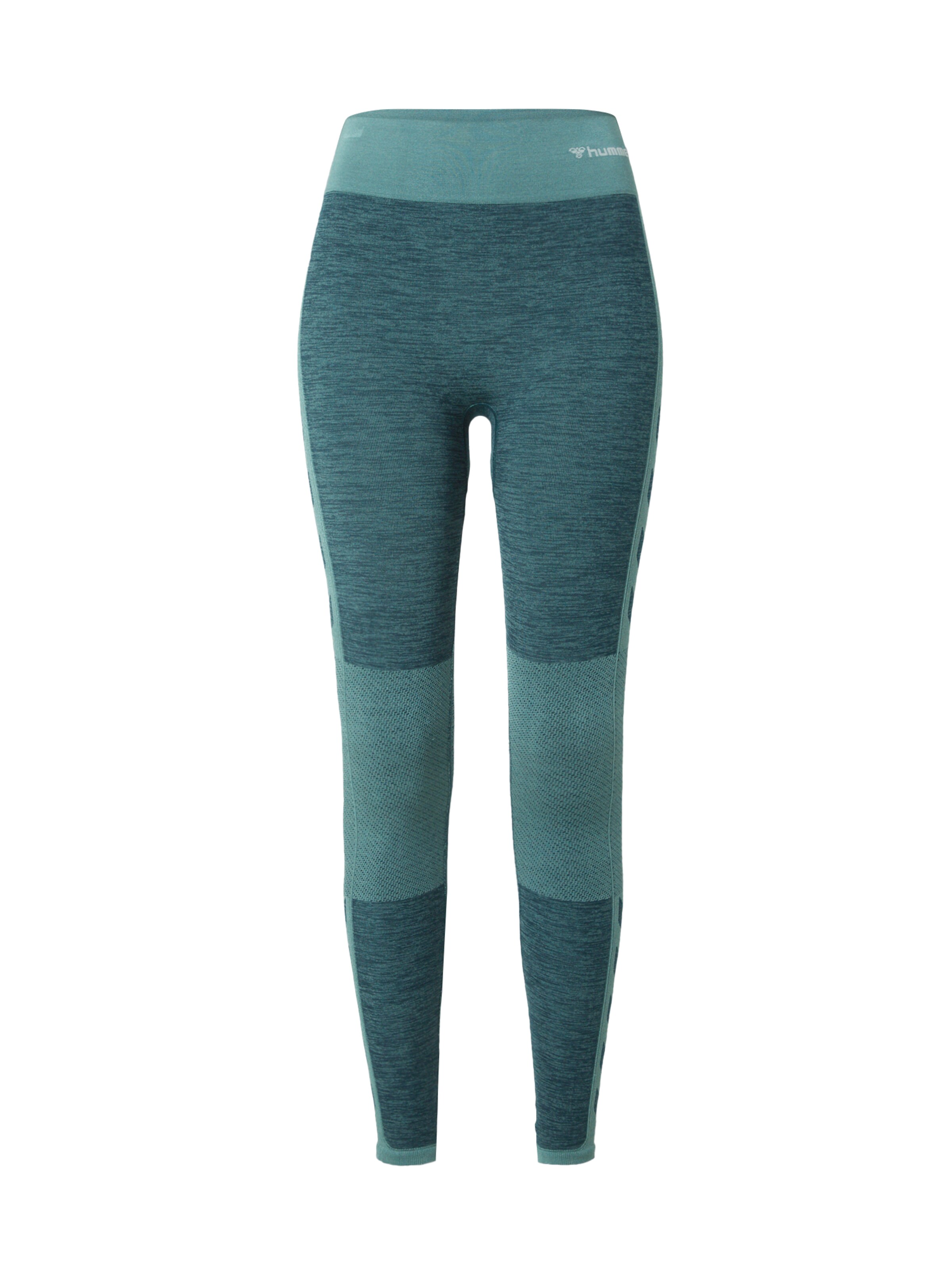 Pantaloni sport de la Hummel pe verde: față