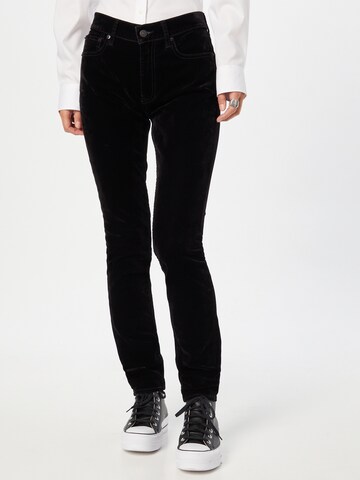 Polo Ralph Lauren Skinny Jeans in Zwart: voorkant