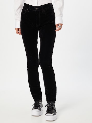 Polo Ralph Lauren Skinny Jeans in Black: front