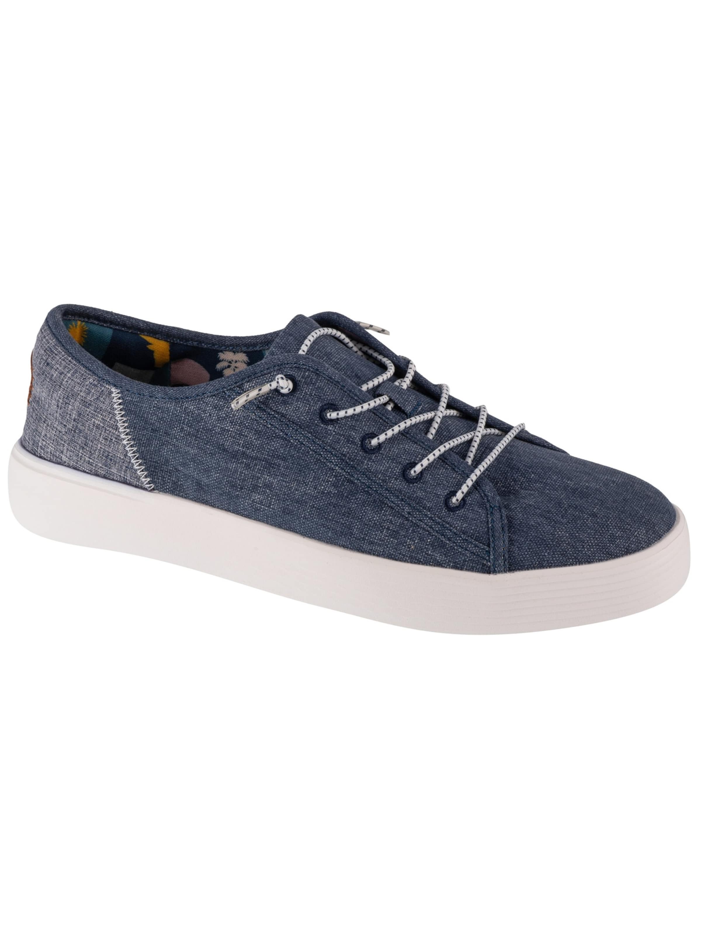 HEY DUDE Moccasin 'Hey Dude Craft Linen' in Blue: front
