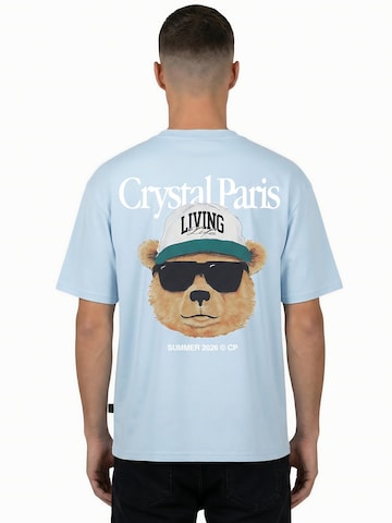 Crystal Paris Shirt 'Living Life' in Blauw: voorkant