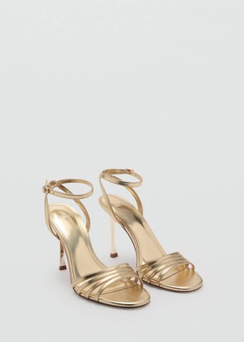 MANGO Sandale 'Nota' in Gold