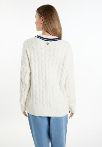 DreiMaster Maritim - Pullover 'Eissegler' em branco