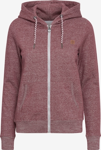 Oxmo Zip-Up Hoodie 'Celia' in Red: front