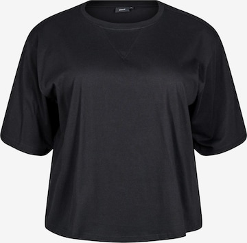 Zizzi Shirts 'Efiona' i sort: forside