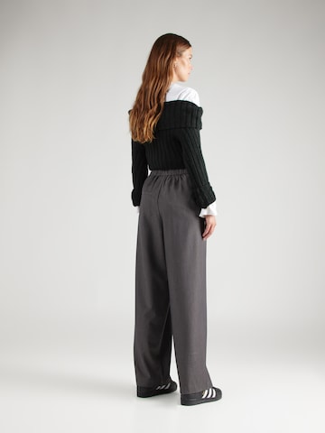 A-VIEW Wide leg Pleat-front trousers 'Madison' in Grey