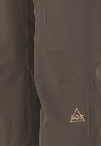 SOS Regular Workout Pants 'Lipno' in Brown