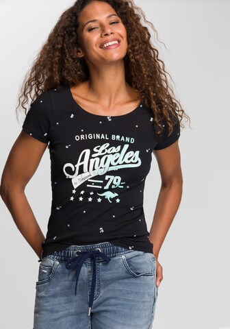 KangaROOS T-Shirt in Schwarz: Vorderseite