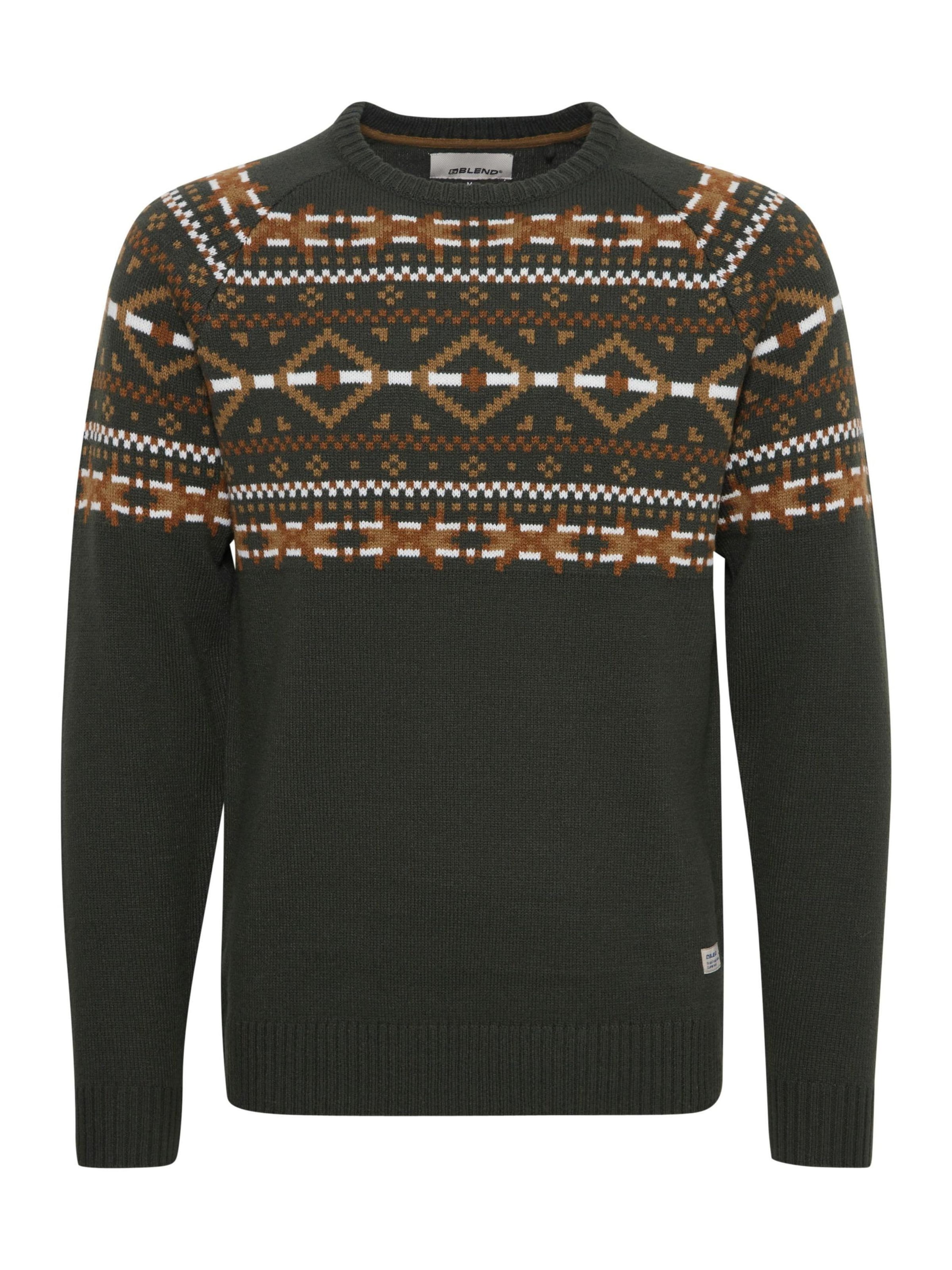 Pull-over 'Nilas' BLEND en vert : devant