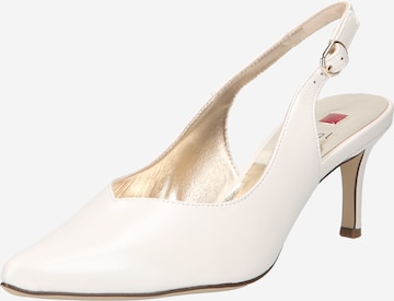 Högl Slingback pumps i vit: framsida