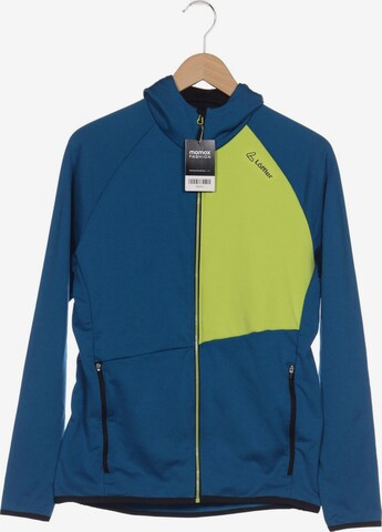 Löffler Sweatshirt & Zip-Up Hoodie in M-L in Blue: front