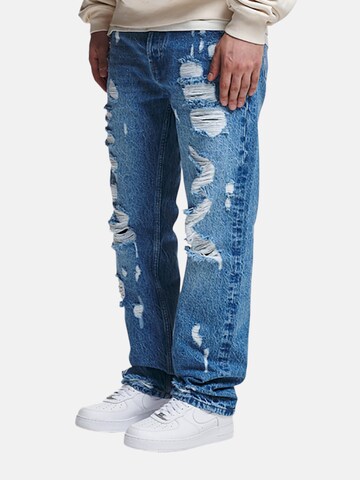 2Y Studios Regular Jeans 'Firio Destroyed' in Blau