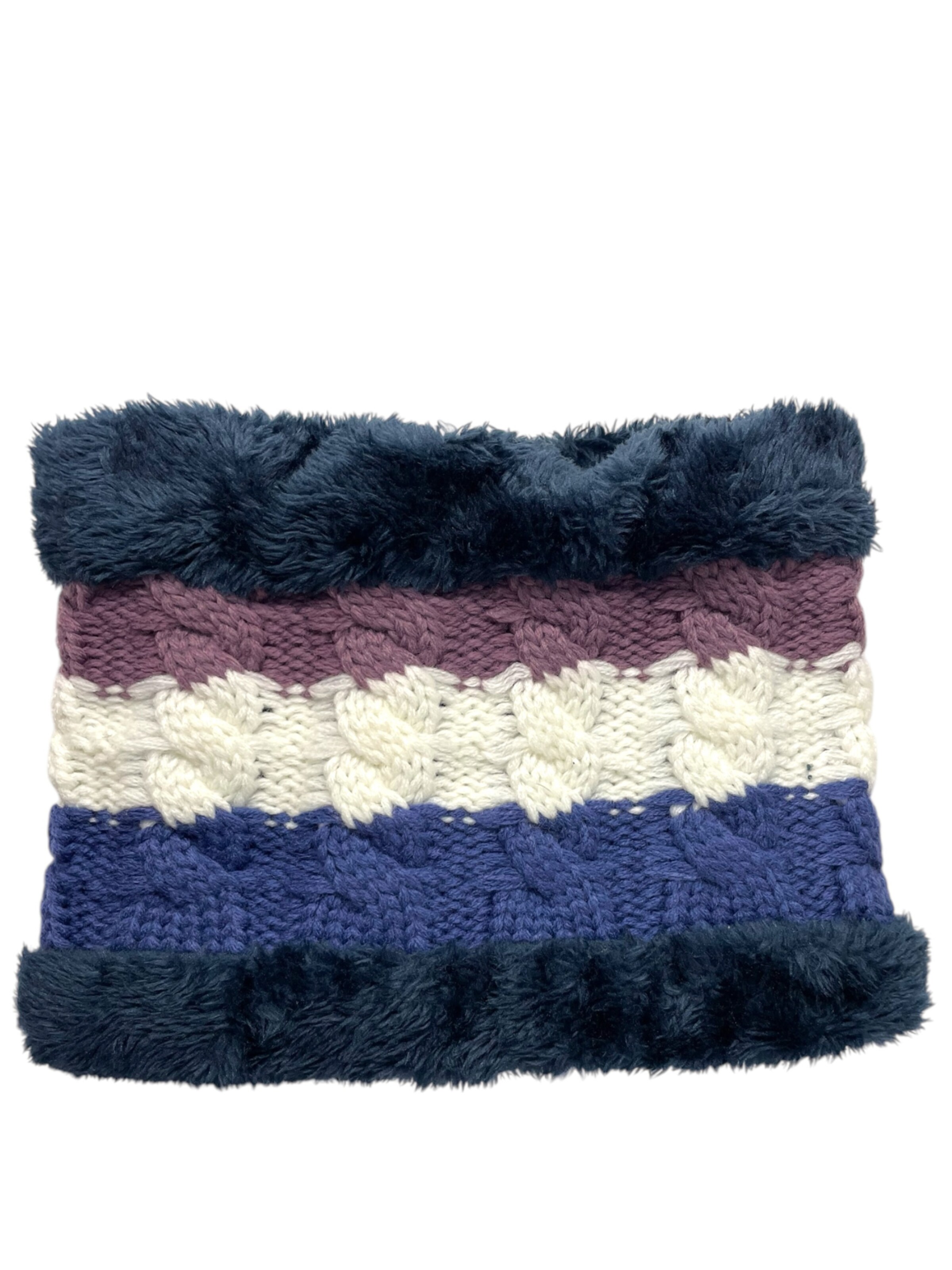 Kumixi Beanie 'Set: Mütze & Loop Schal' in Purple