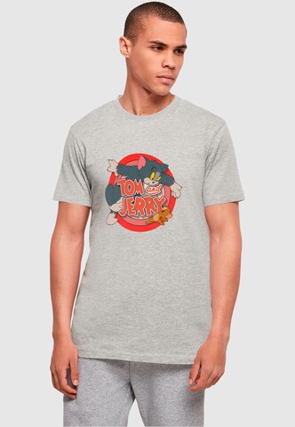 ABSOLUTE CULT Shirt 'Tom and Jerry - Classic Catch' in Grey: front