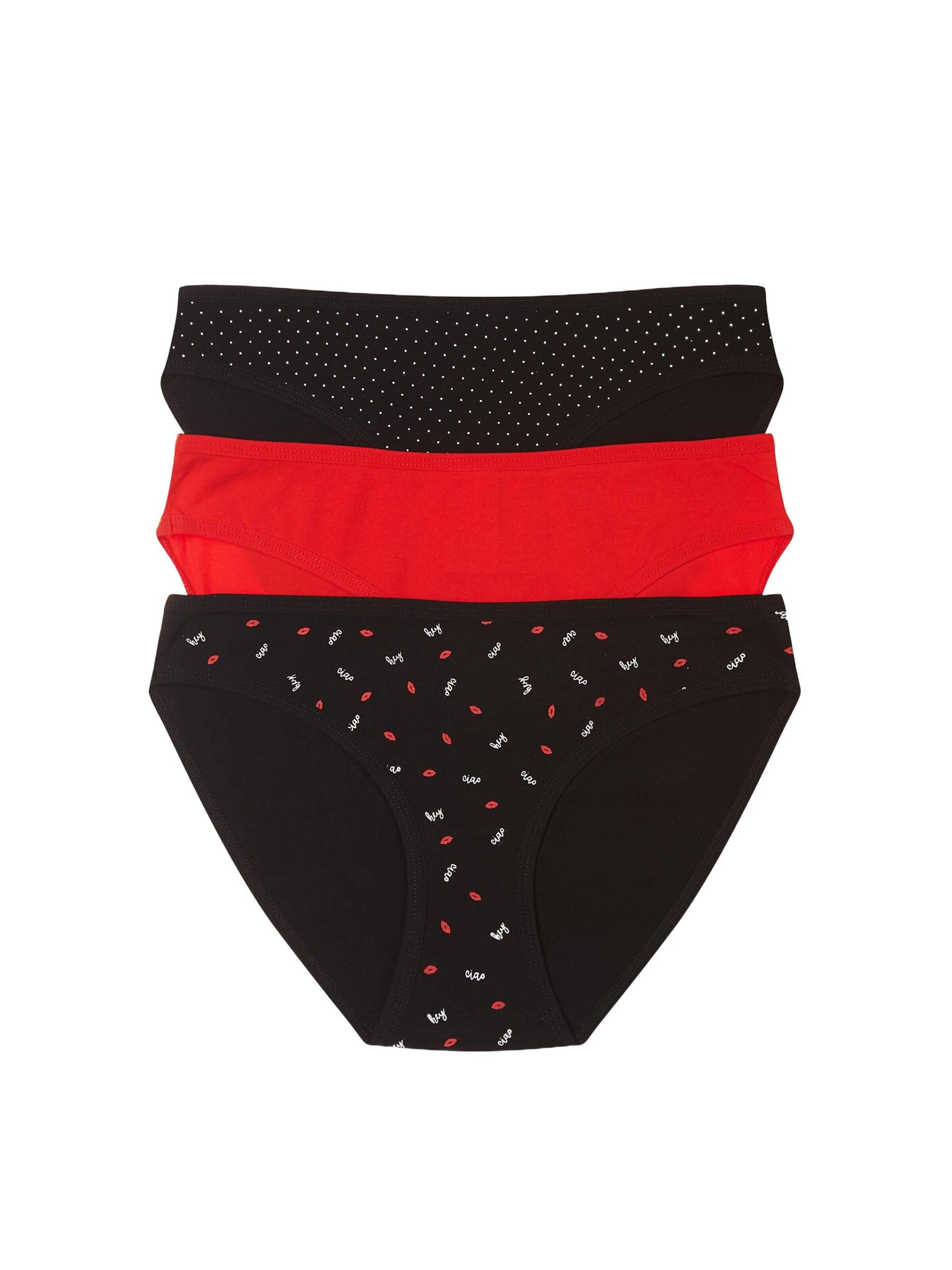Henderson Broekje 'Slip Mi Mi im 3er Pack, nahtlos, Animal Print, Baumwoll Jersey L' in Gemengde kleuren: voorkant