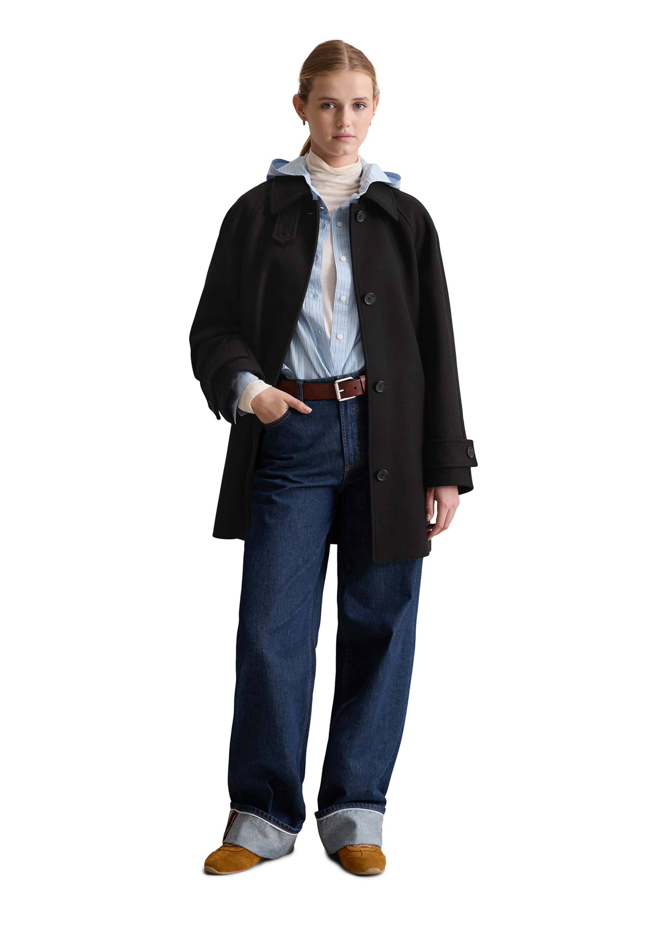 Marc O'Polo DENIM Tussenmantel in Zwart