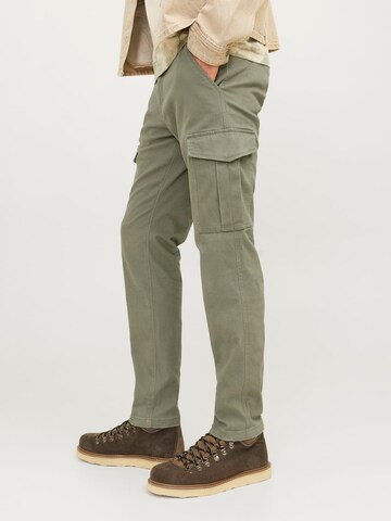JACK & JONESSlimfit Cargo hlače 'JJIMarco JJJoe' - zelena boja