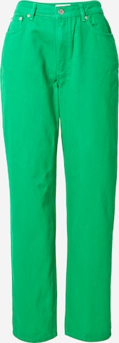 NA-KD Loose fit Jeans in Green: front