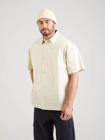 Nike Sportswear Klasický střih Košile 'CLUB' – zelená: přední strana