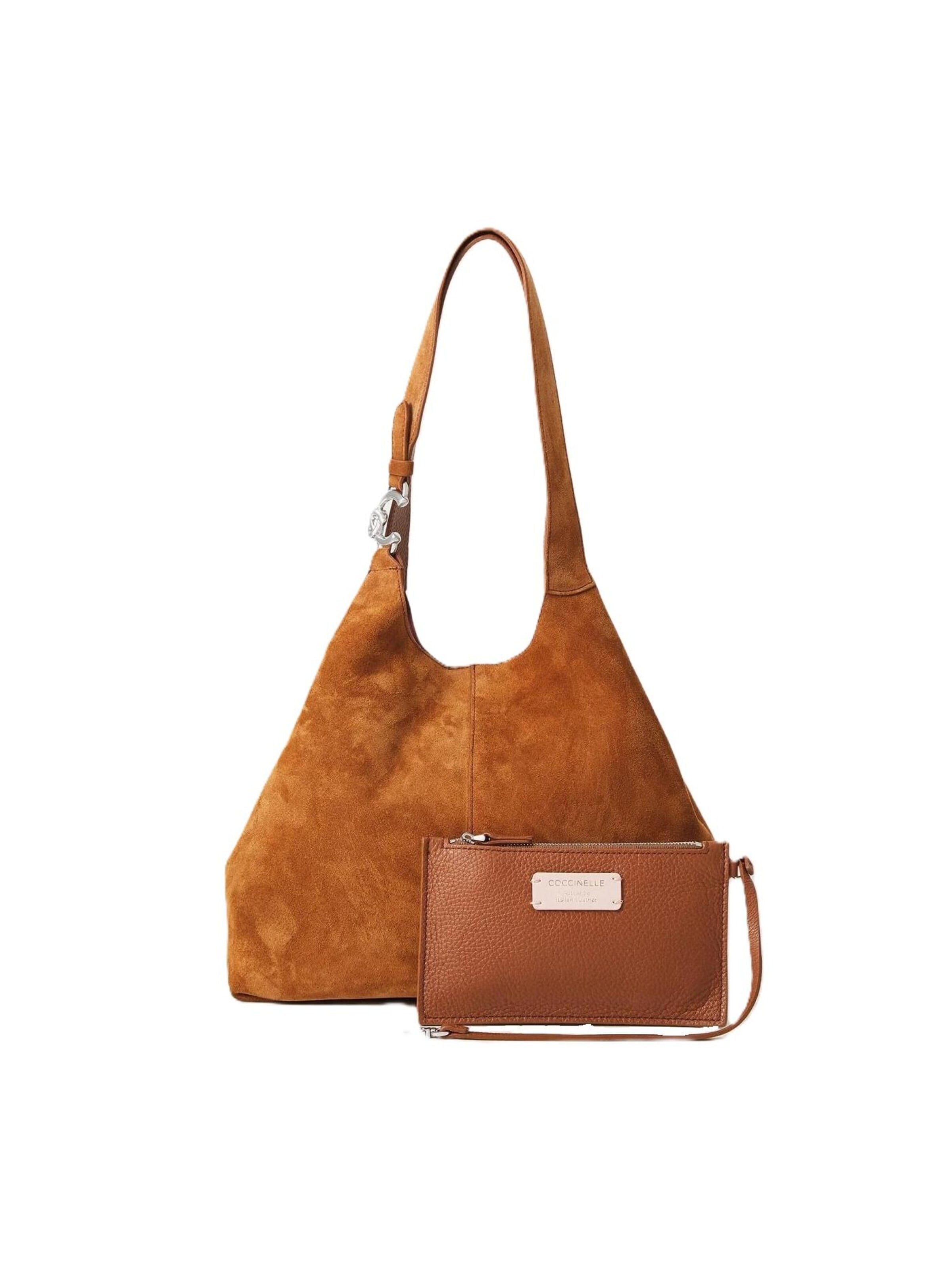 Borsa a spalla 'E1THE110101' di Coccinelle in marrone: frontale