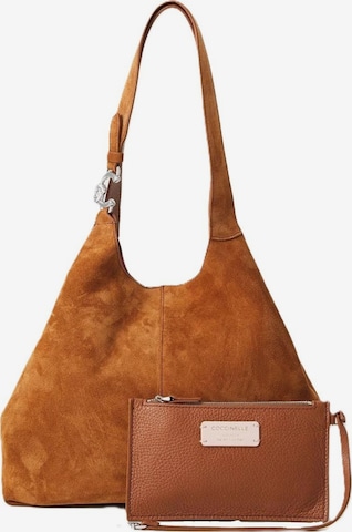 Borsa a spalla 'E1THE110101' di Coccinelle in marrone: frontale