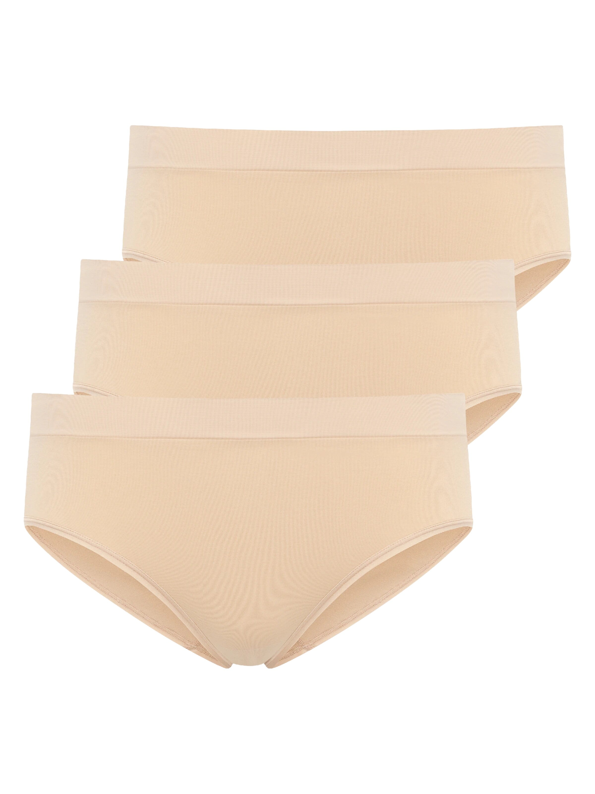 JOCKEY Boyshorts 'Seamfree™ Hi-Cut - 3 Pack' in Beige: front