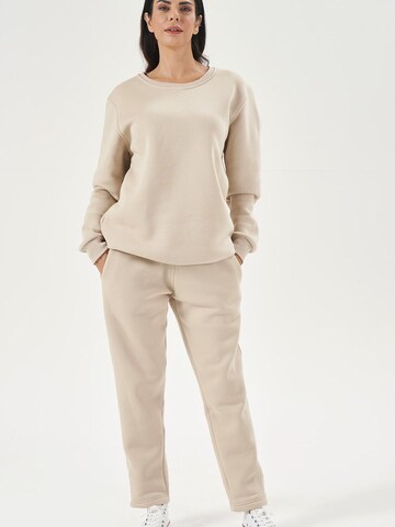 LOUIS LECLER Sweatshirt 'Avery' in Beige