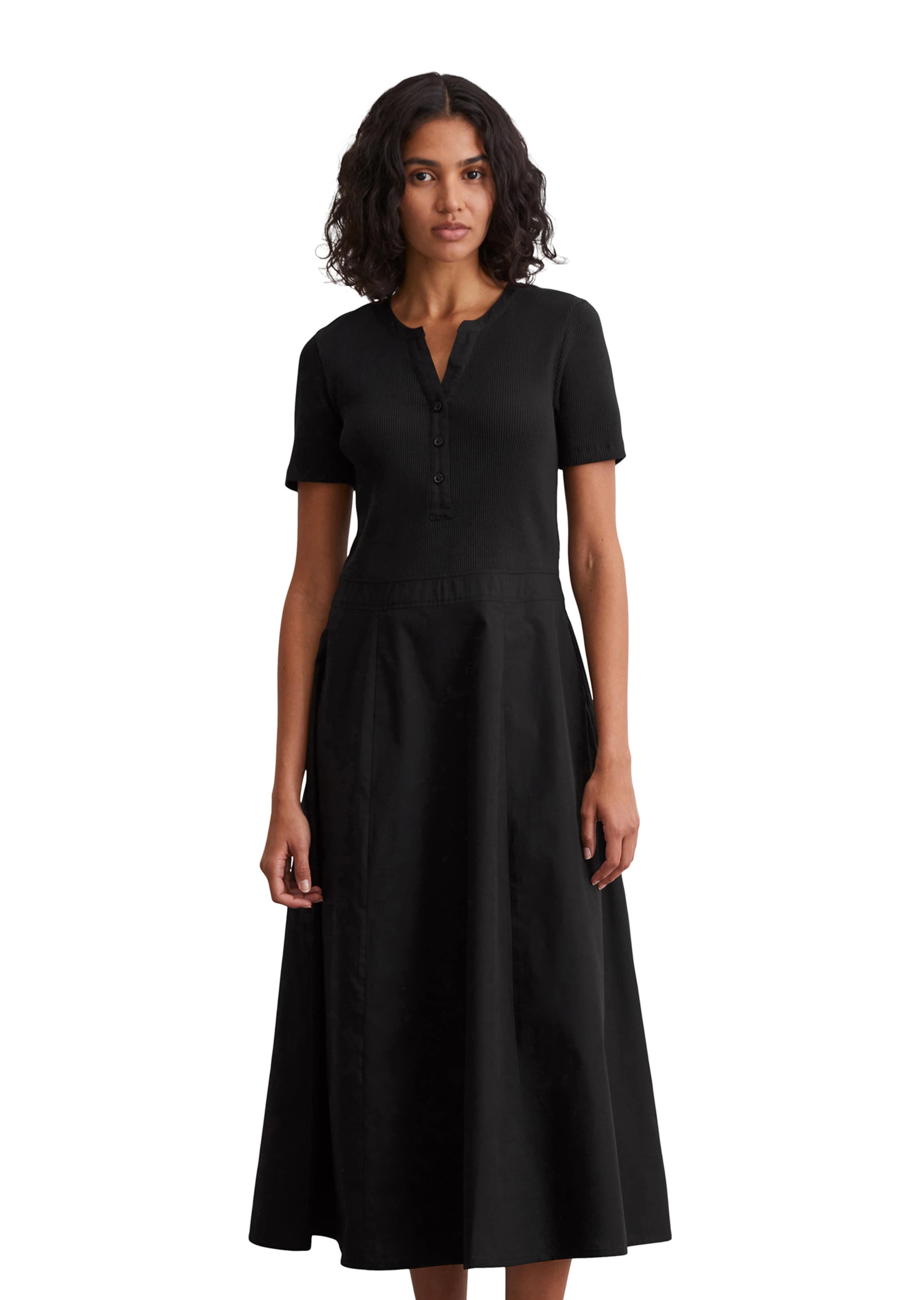 Marc O'Polo Kleid in Schwarz: Vorderseite