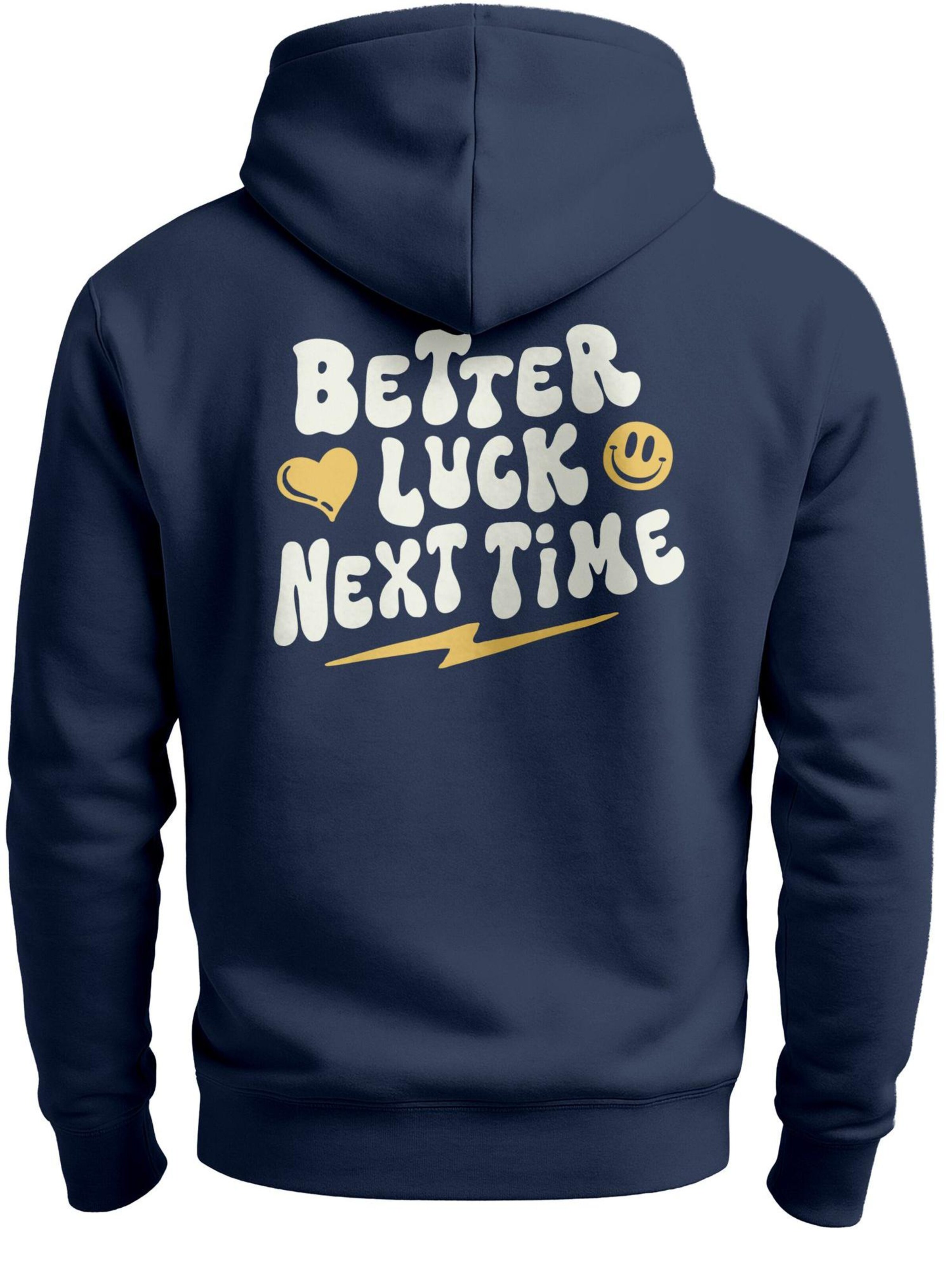 Neverless Sweatshirt 'better luck next time' in Blue