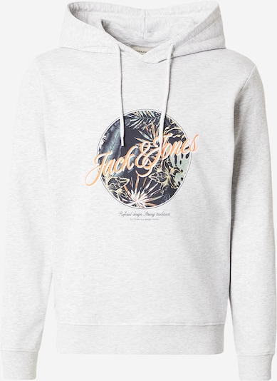 JACK & JONES Collegepaita 'JJHONOLULU' värissä pastellinvihreä / oranssi / musta / meleerattu valkoinen, Tuotenäkymä