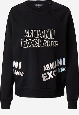 ARMANI EXCHANGE - Sudadera en negro: frente