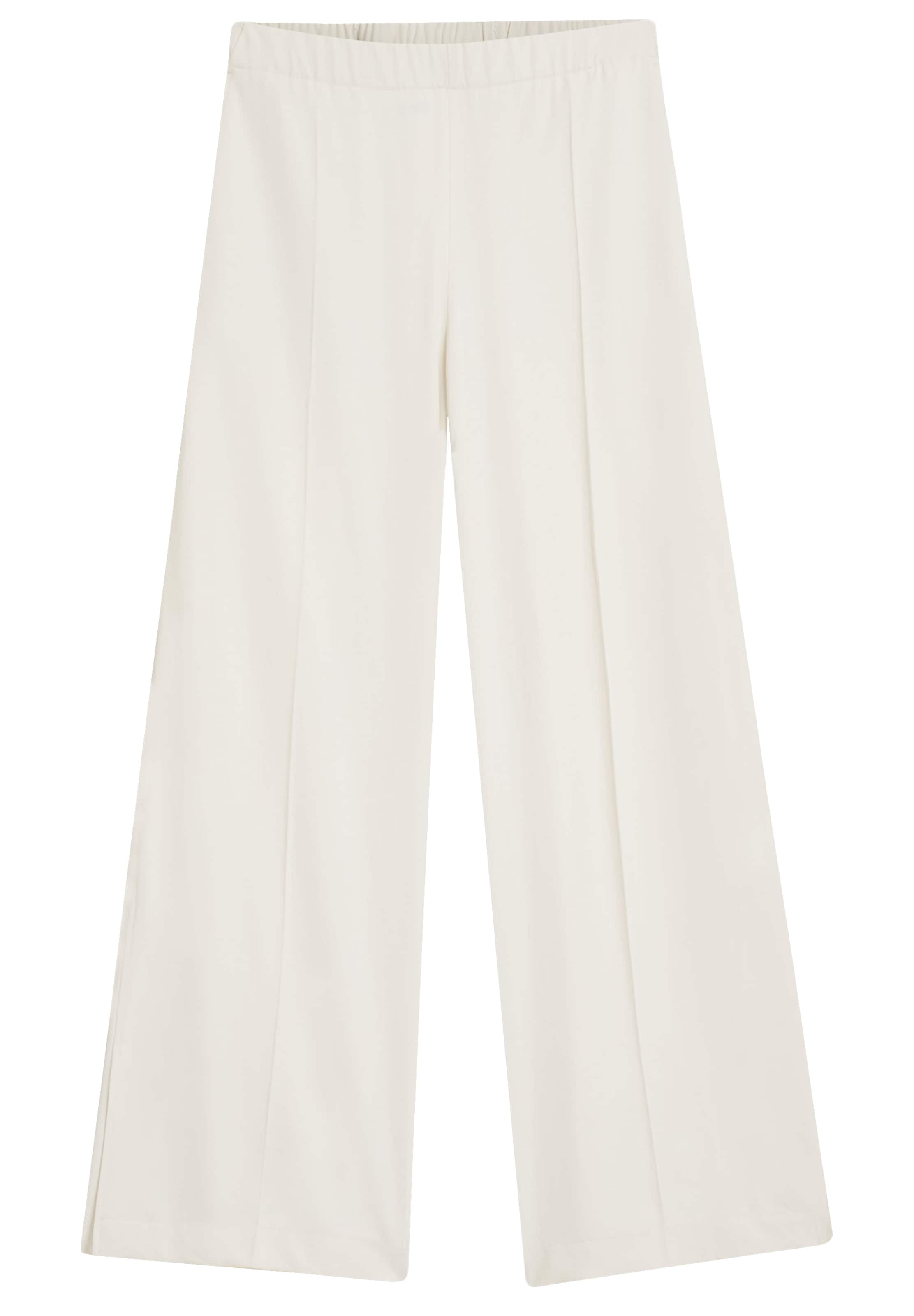 BOSS Loose fit Pleated Pants 'Tajila' in White: front