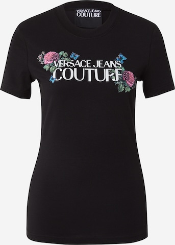 Maglietta di Versace Jeans Couture in nero: frontale