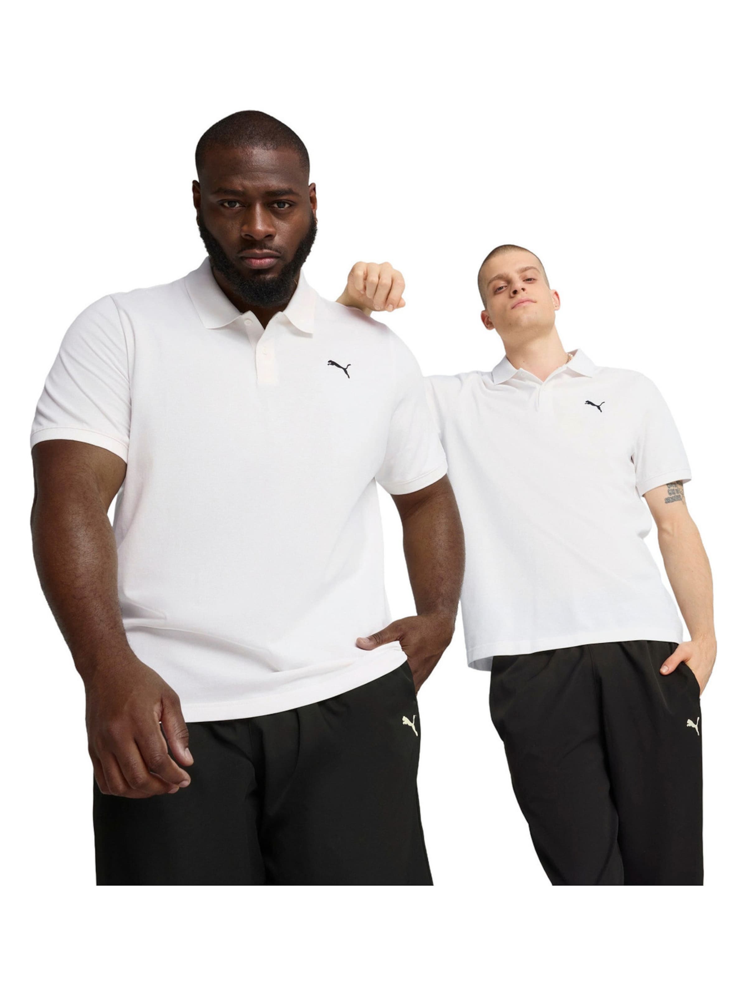 PUMA Shirt 'Puma Ess Pique Polo' in M in de kleur Wit, Productweergave