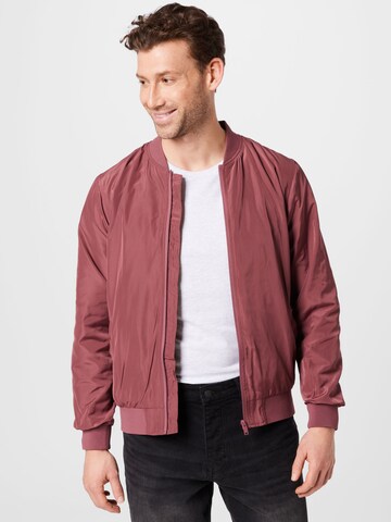 BURTON MENSWEAR LONDON Between-Season Jacket in Pink: front