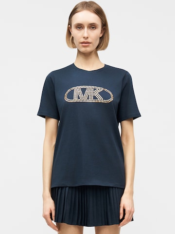 MICHAEL Michael Kors - Camisa 'EMPIRE CLASSIC' em azul: frente