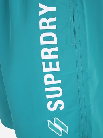 Superdry Badeshorts in Grün