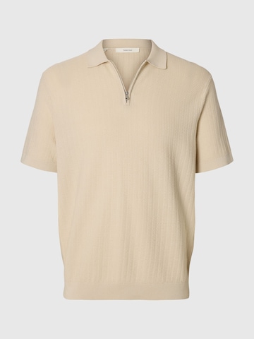 Pull-over 'SLHCran' SELECTED en beige