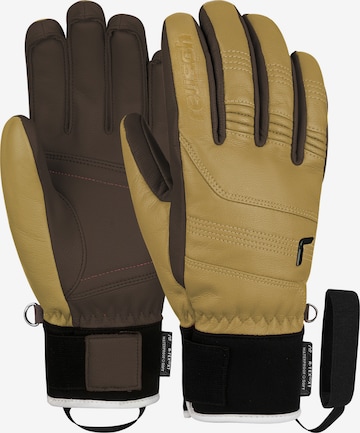 REUSCH Athletic Gloves 'Highland' in Beige: front