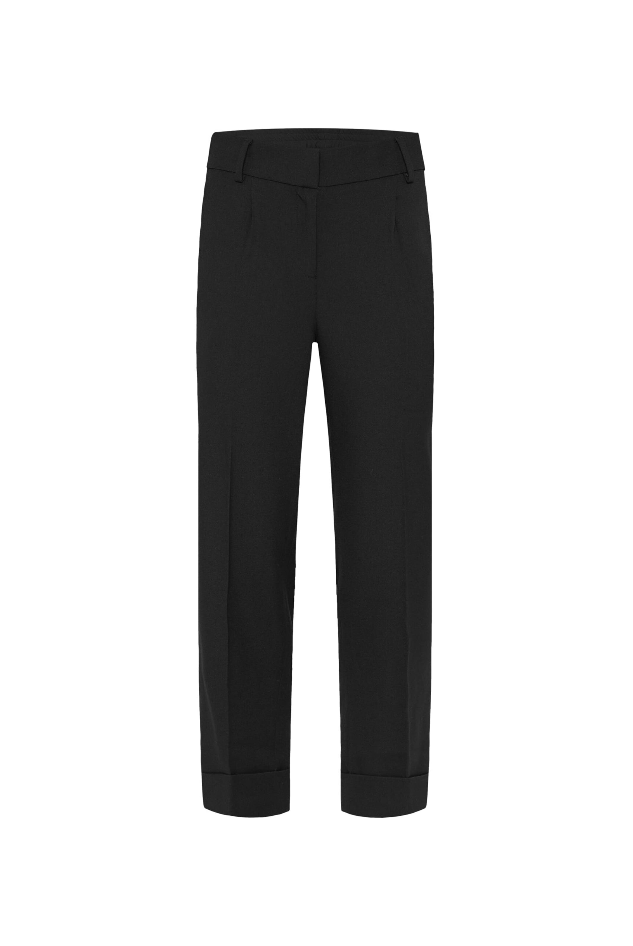 SENSES.THE LABEL Loose fit Pants in Black: front