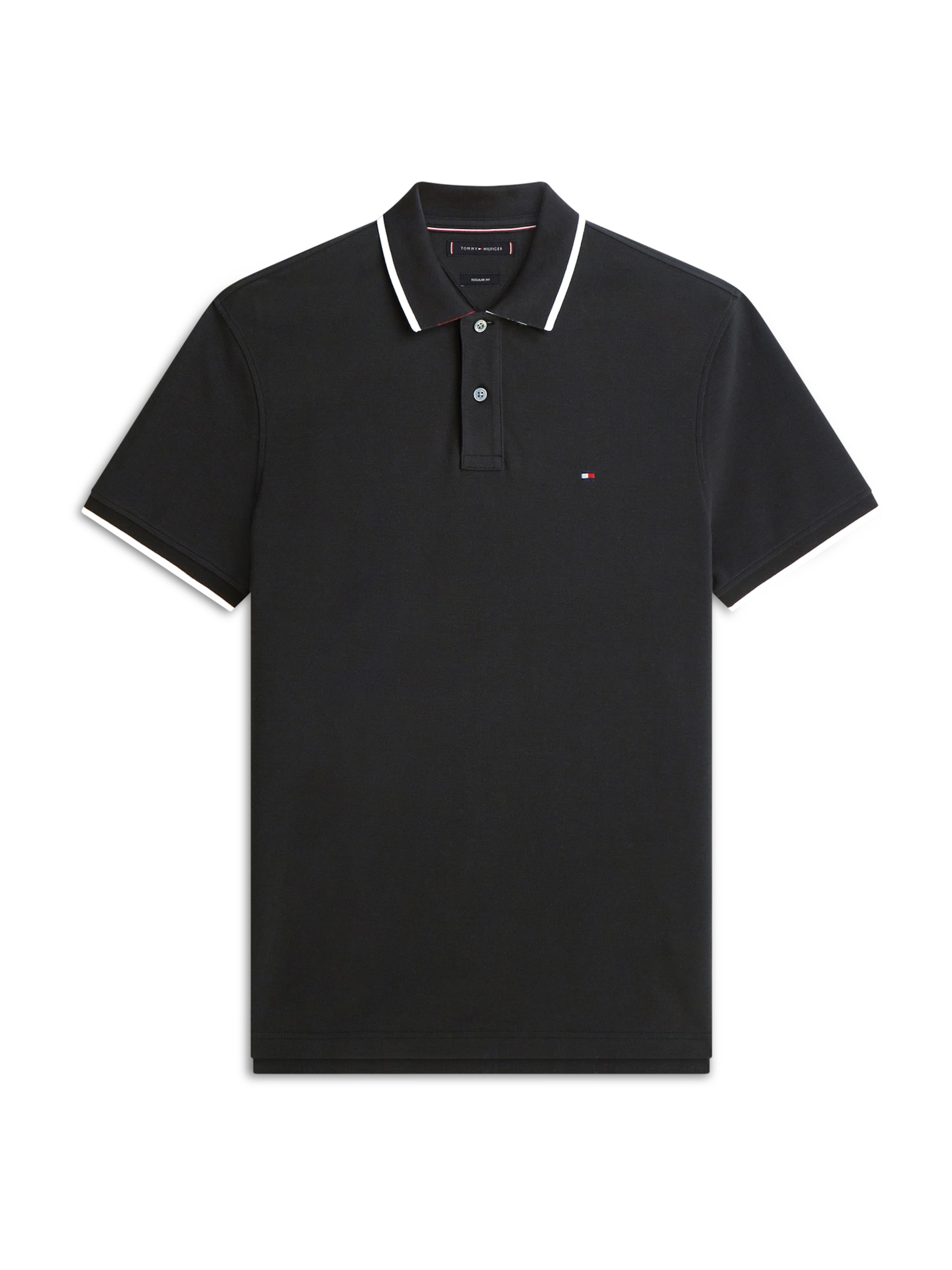 TOMMY HILFIGER Poloshirt in Schwarz: Vorderseite