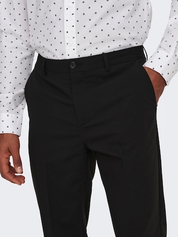 Regular Pantalon à plis 'Eve' Only & Sons en noir