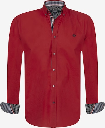 Sir Raymond Tailor Regular fit Overhemd 'Josh' in Rood: voorkant