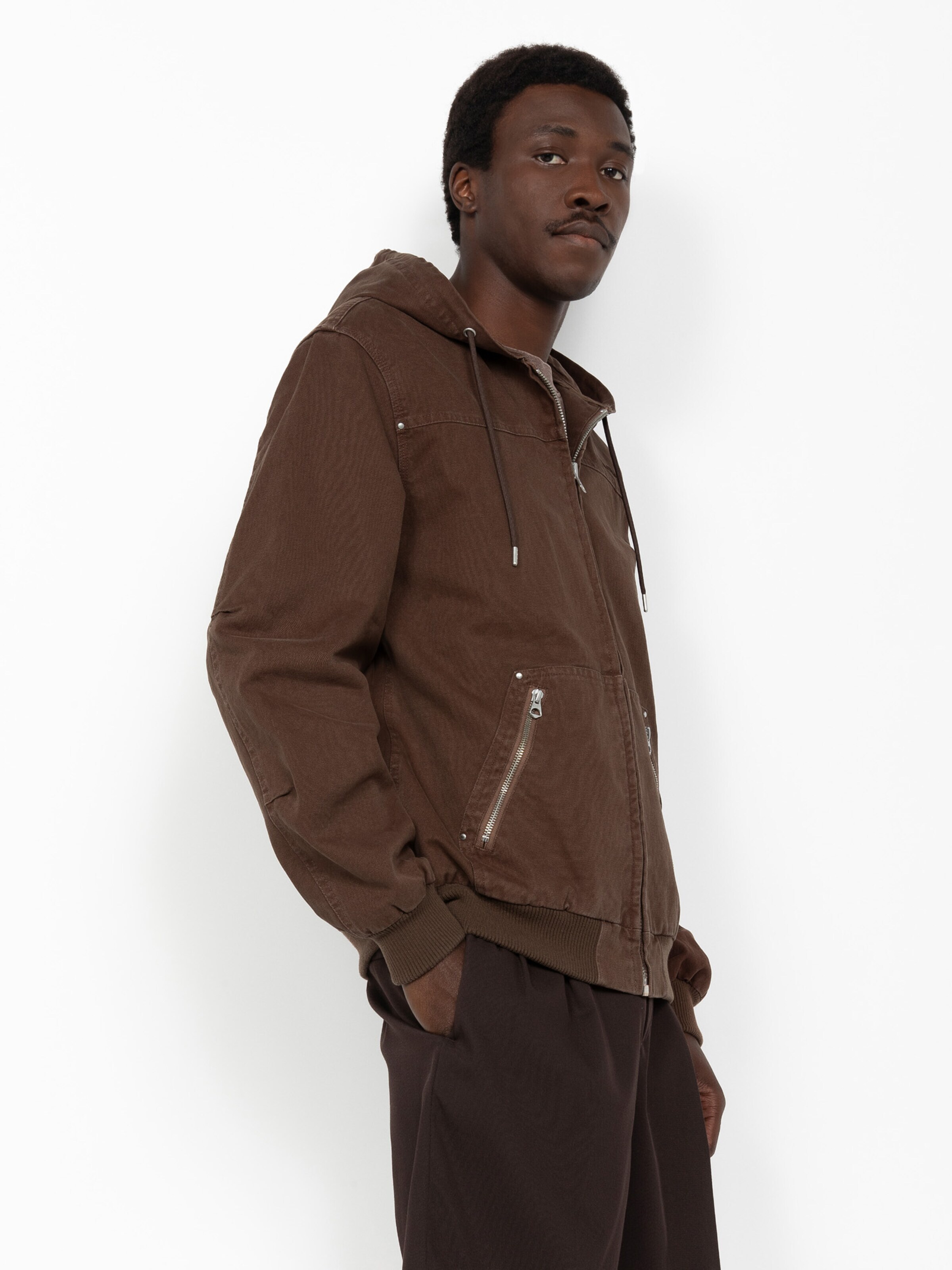 Manteau mi-saison Schott NYC en marron